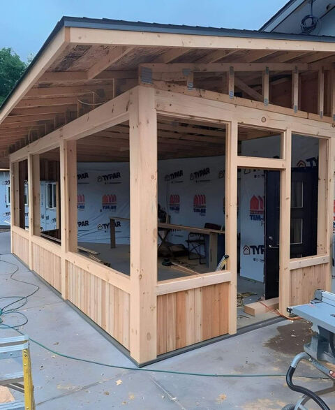 V�randa bois 4x5 Neuf 2335 Autouillet (78)