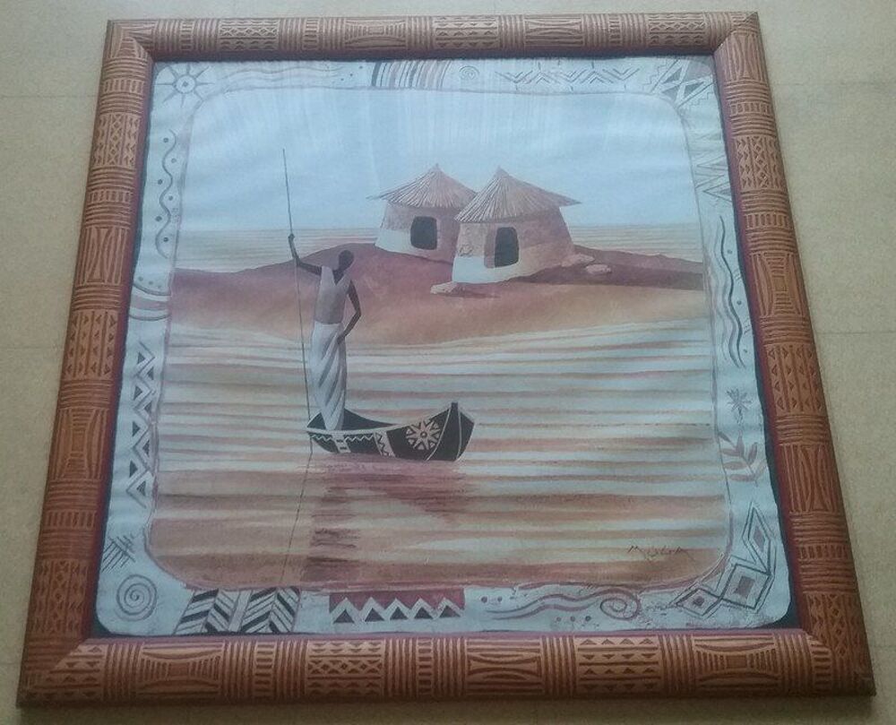 Grand Cadre D&eacute;coration Africaine Cadre En Bois 80cm Décoration
