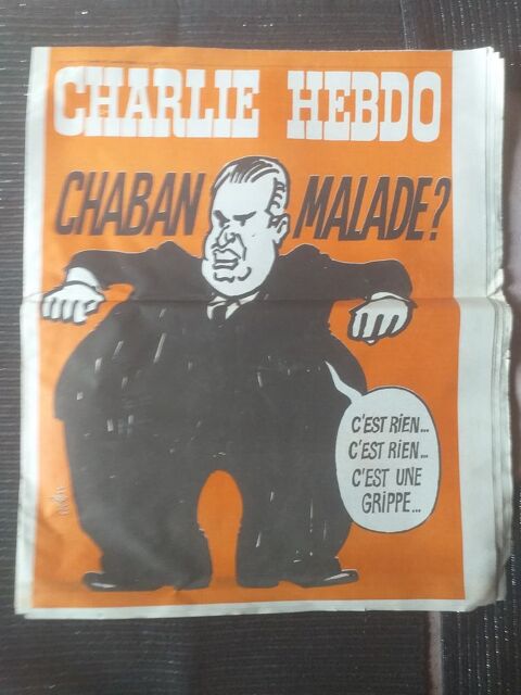 JOURNAL CHARLIE HEBDO N�178 ANNEE 1974 3 Chaumont (52)