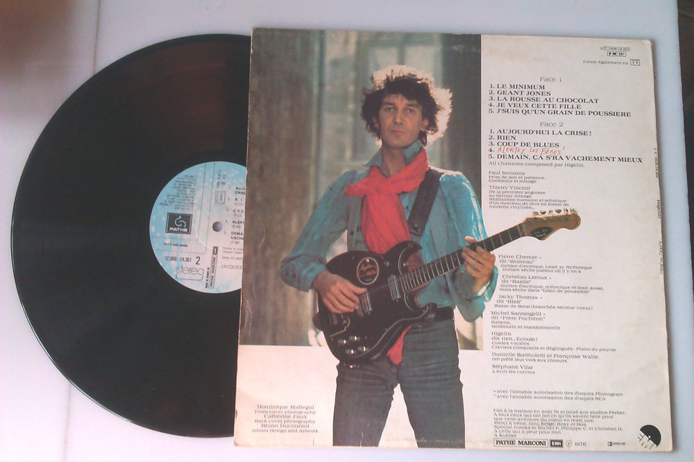 HIGELIN- 33 T. VINYLES 1976- ALERTEZ LES BEBES CD et vinyles