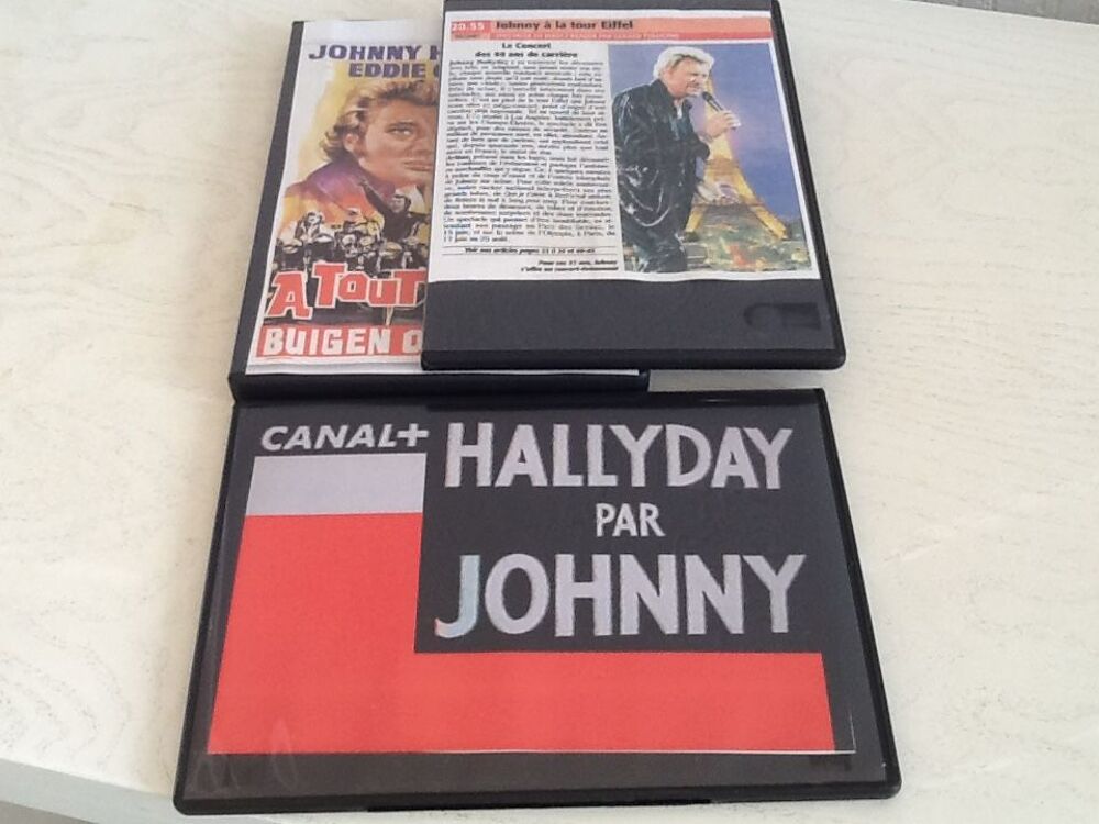 DVD Johnny HALLYDAY enregistr&eacute;s &agrave; la t&eacute;l&eacute; DVD et blu-ray