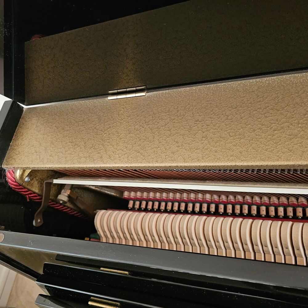 Piano droit noir brillant Instruments de musique