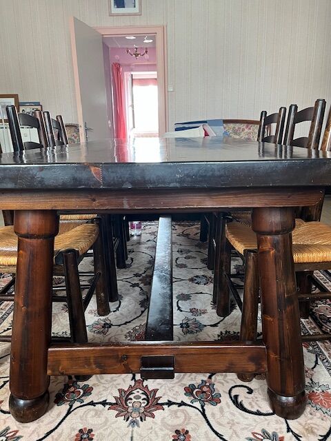 salle à manger buffet + table avec 6 chaises rustique 200 Dun-sur-Auron (18)