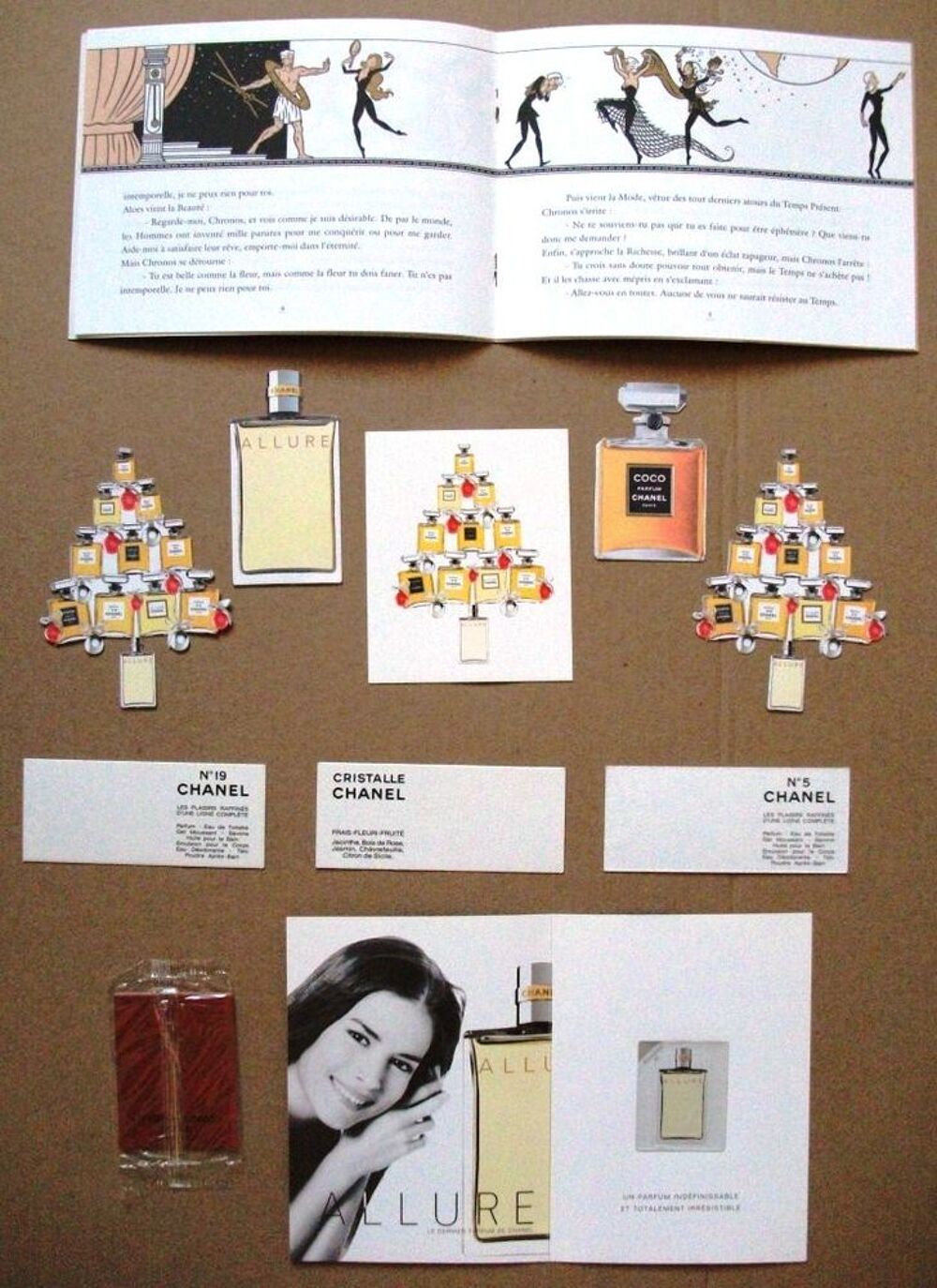 LOT publicitaire Chanel :11 pi&egrave;ces 