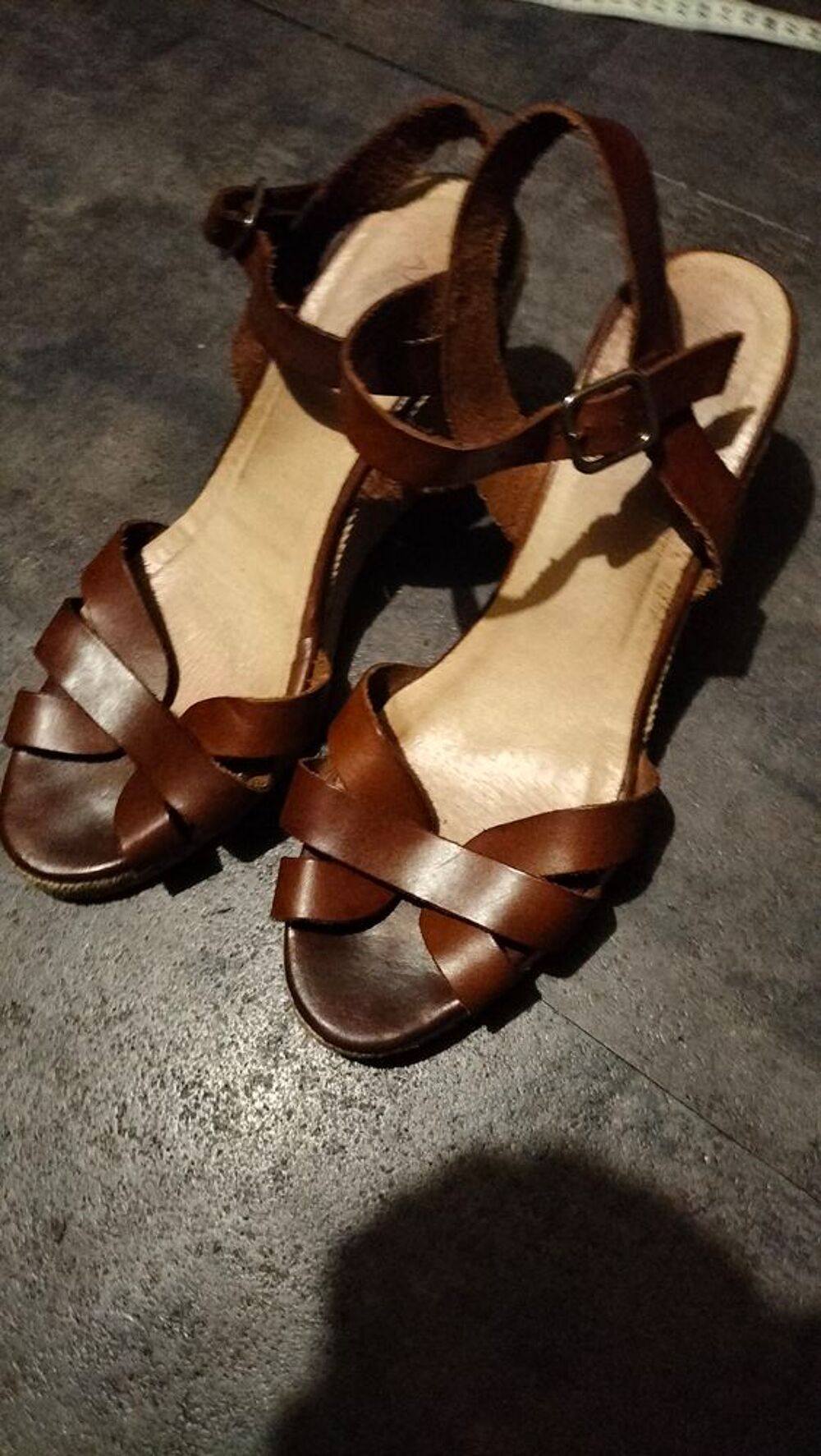 André sandales compensées sale