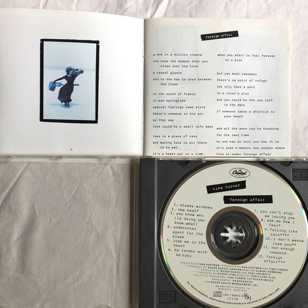 CD Tina Turner Foreign Affair CD et vinyles