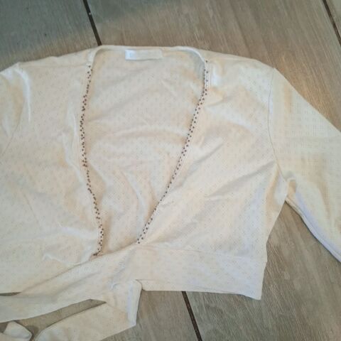 Bolero Promod blanc ceinture à la taille S 92% polyamide 8%  5 Saint-Rambert-d'Albon (26)