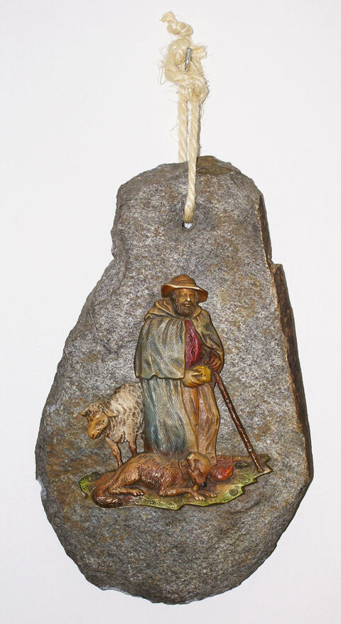 PLAQUE ARDOISE, MOTIF en PROTUB�RANCE, 1 BERGER 29 Blanzat (63)