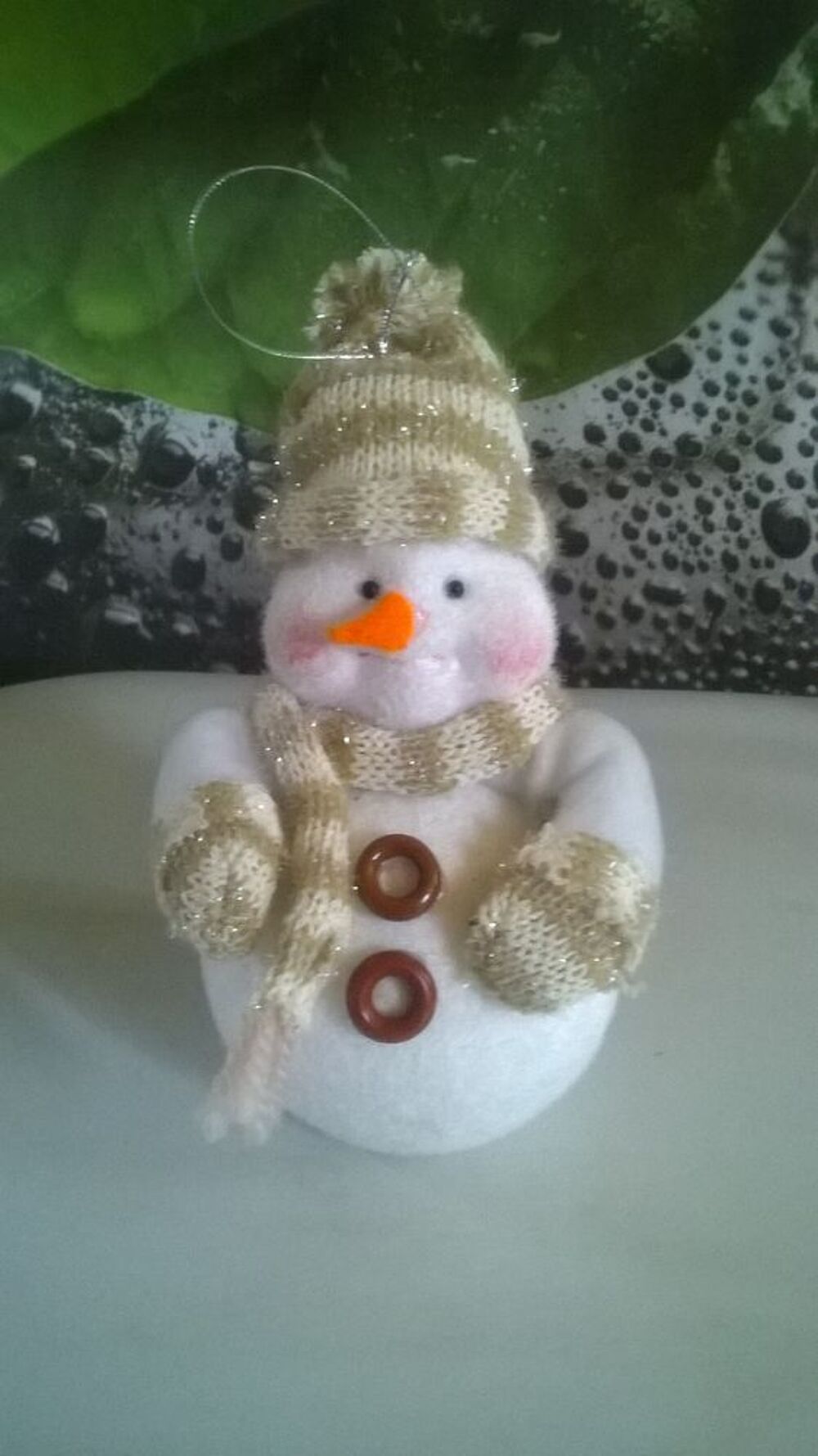 Joli bonhomme de neige &agrave; accrocher
Décoration