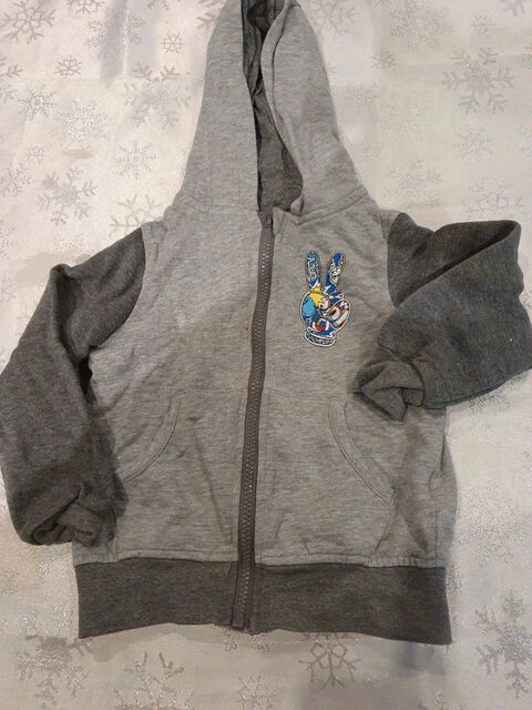 Gilet  capuche zipp - 24 mois - gris 2 Aubvillers (80)