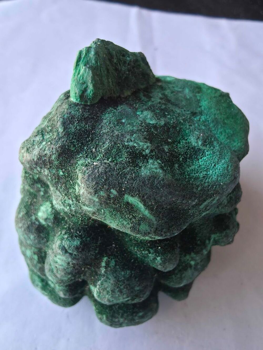 Rare Malachite Fibreuse Velout&eacute;e Katanga RDC-Collection 193g 