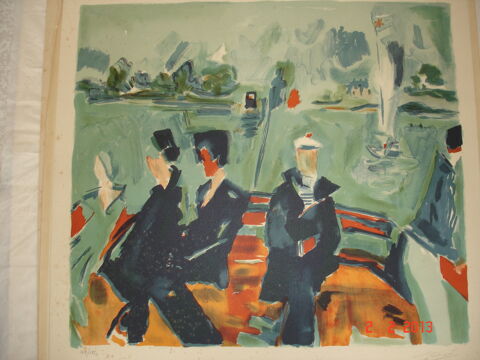 Lithographie Sign�e 0 Laragne-Mont�glin (05)