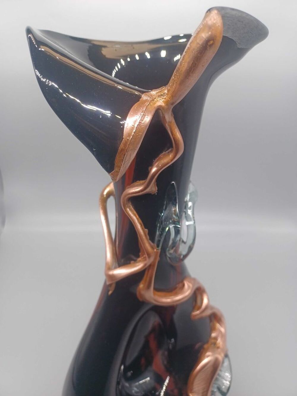 Vase souffl&eacute; verrerie d'art Italie vdsa Décoration