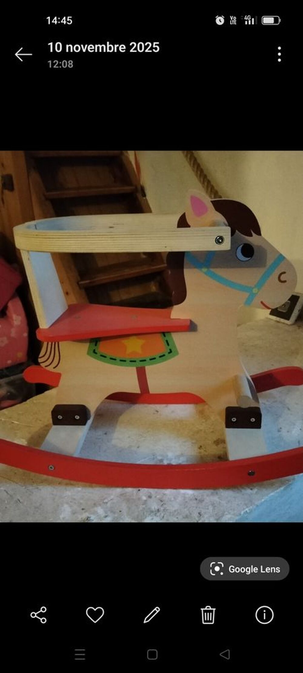 Cheval a bascule bois Jeux / jouets