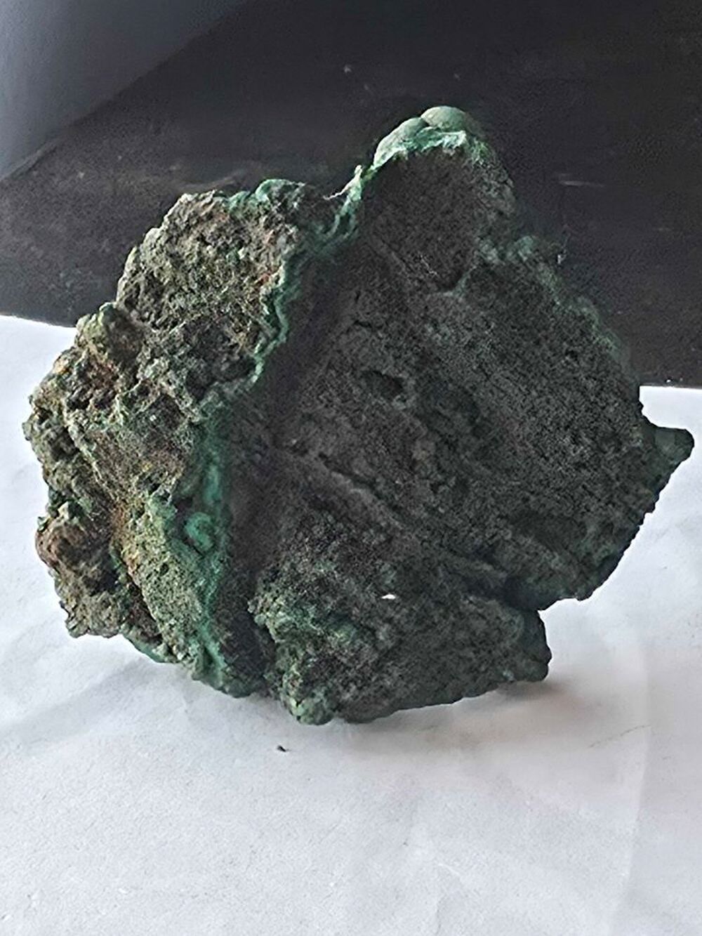 Magnifique Stalactite de Malachite brute du Katanga, RDC-Collection 