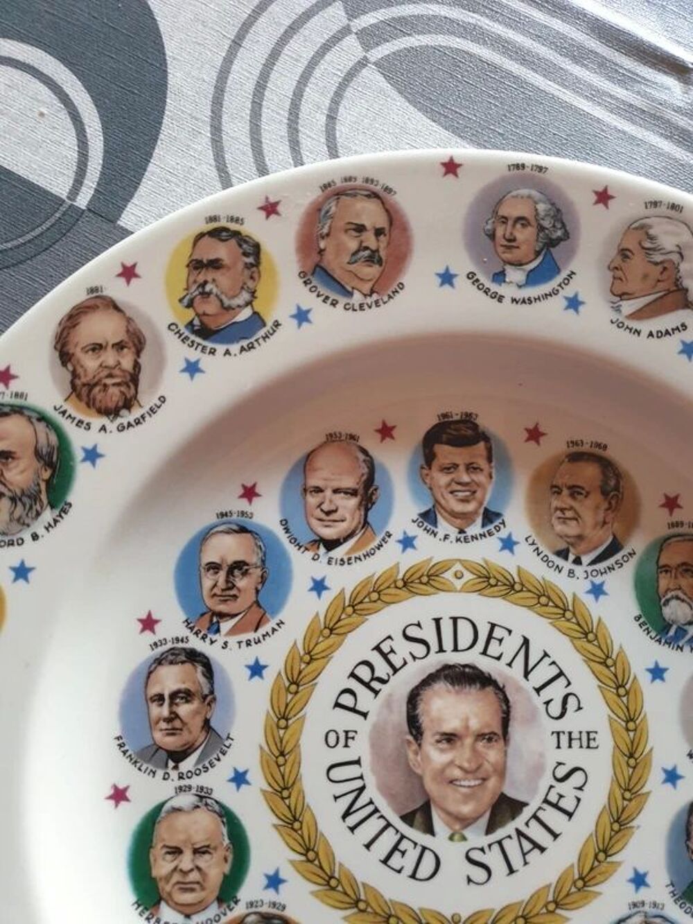 assiette rare collection pr&eacute;sidents des &Eacute;tats-Unis
Décoration