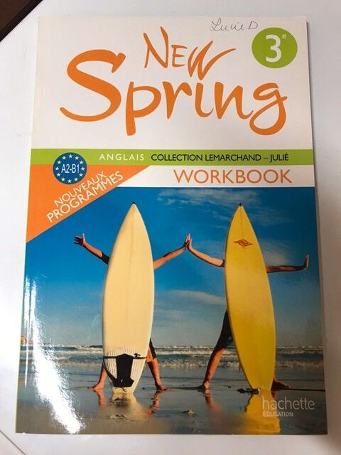 Workbook Anglais New Spring 3ème 8 Strasbourg (67)