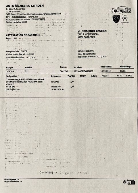 Citroen ds3 Citroën  VTi 120 So Chic