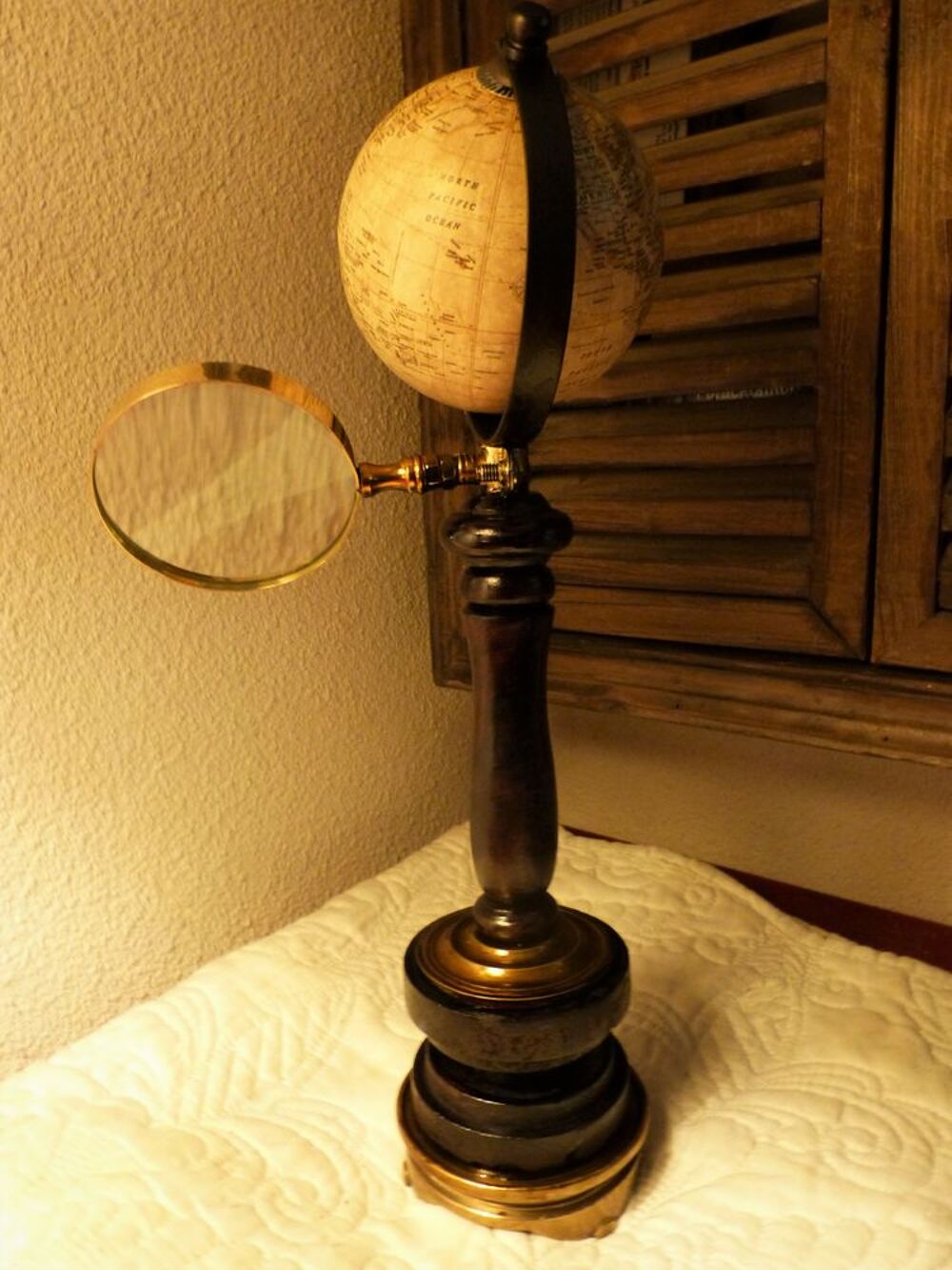 Globes de Curiosit&eacute;s "METALIUM EARTHS OF SCIENCES" Steampunk Décoration