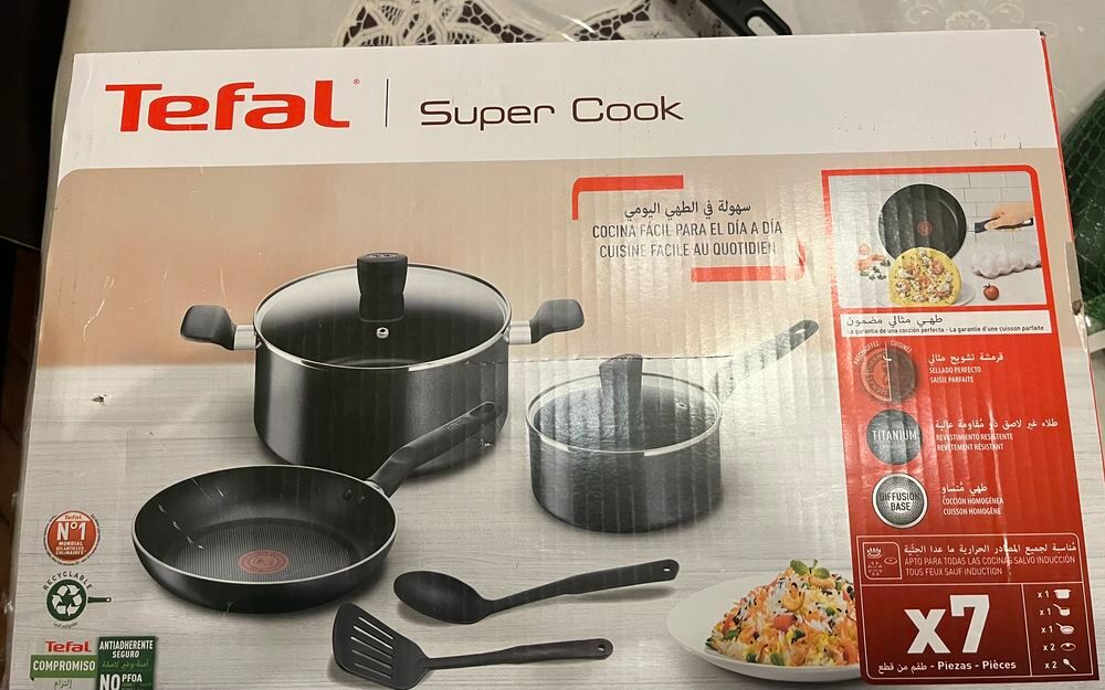 Batterie de cuisine Tefal - 7p - tous feux sauf inductions Cuisine