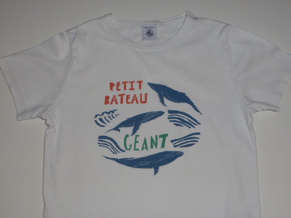 Petit Bateau t-shirt gar&ccedil;on motif baleine 8 ans Vêtements enfants