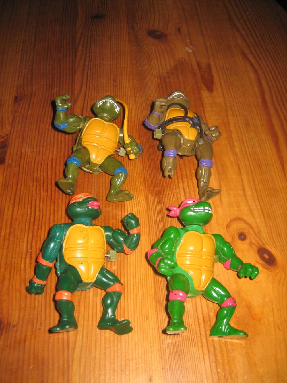 lot des 4 TORTUES NINJA wacky action figure 1989/90 Jeux / jouets