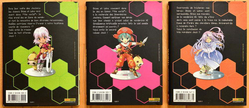 Manga .hack - les 3 tomes Livres et BD