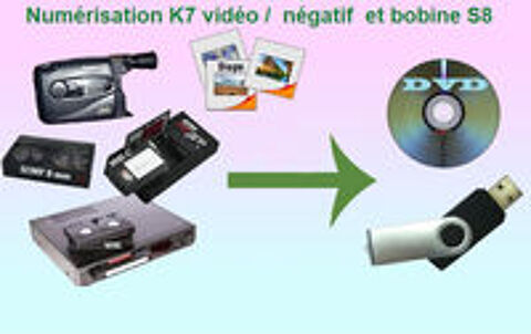   Numérisation K7 cassette vidéo / audio / diapo / Film ... 