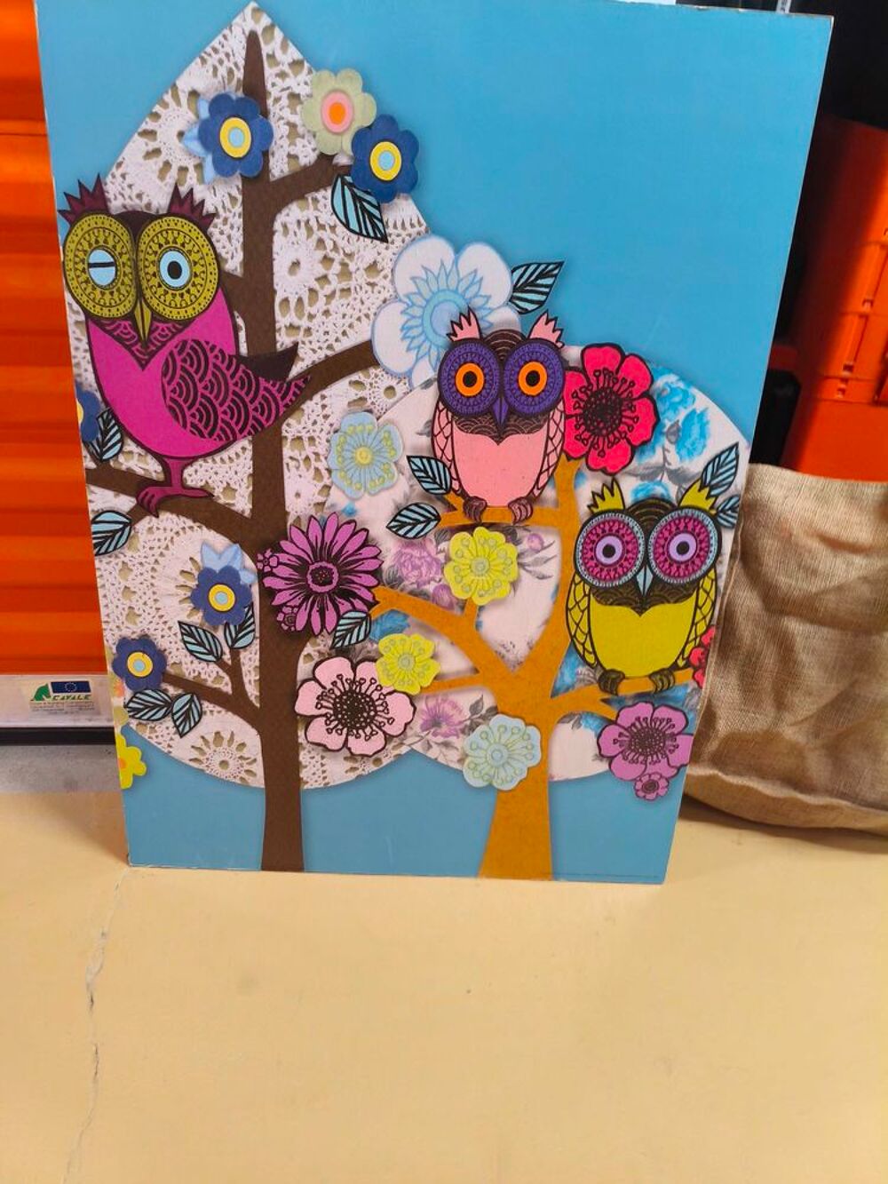 tableau chouette Décoration