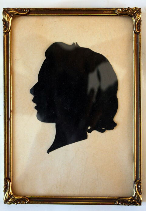 Cadre laiton rectangulaire verre bomb� silhouette 25 Issy-les-Moulineaux (92)