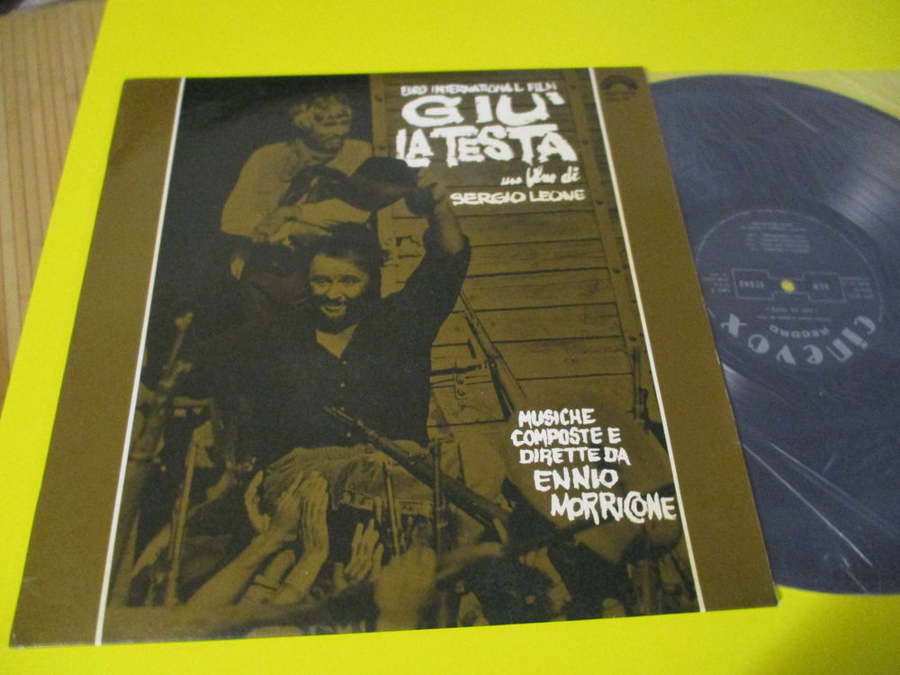 ENNIO MORRICONE 33 TOURS SERGIO LEONE GIU LA TESTA ITALY LP CD et vinyles