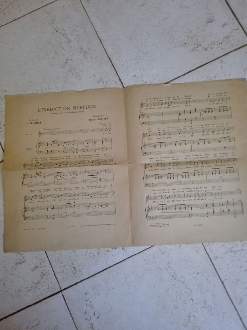 Ancienne partition 