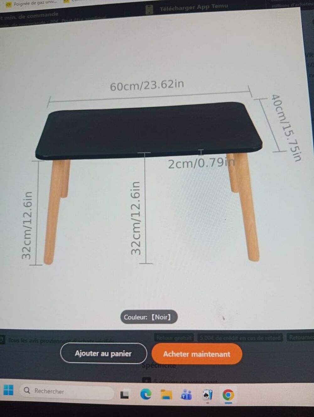 Petite table basse en bon &eacute;tat Meubles