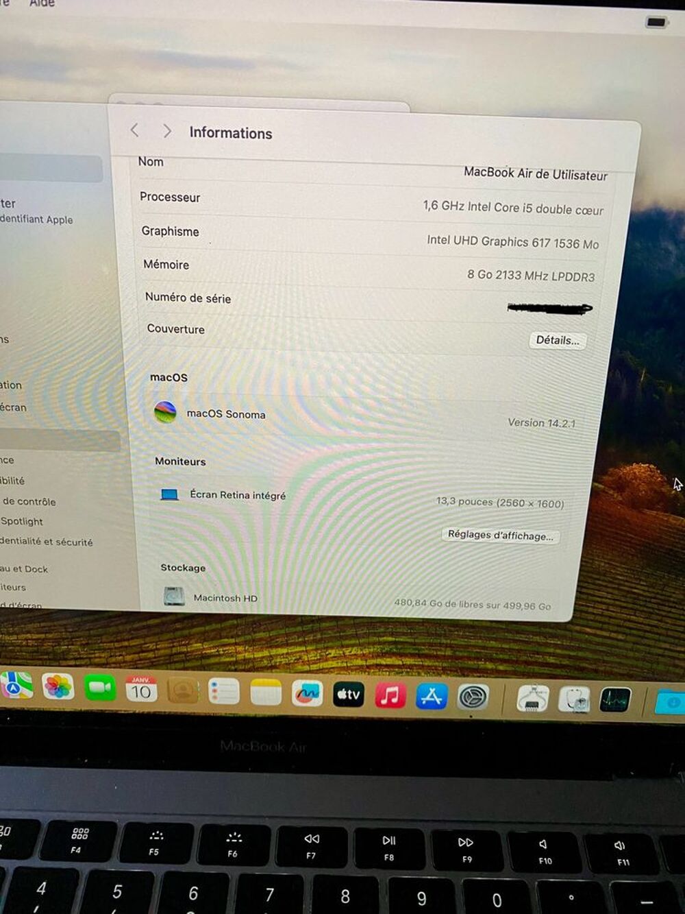 MacBook Air 13 &quot; 2019 Matriel informatique