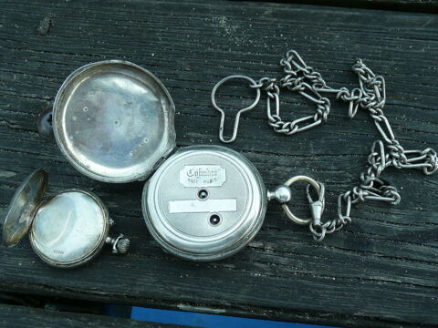 Montre gousset en argent + 1 petite gratuite acier 65 Bordeaux (33)