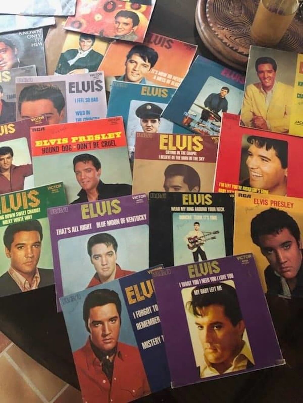 45 Tours Hallyday et Presley CD et vinyles