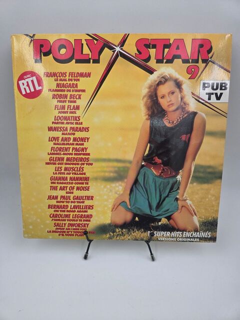 Vinyle 33 tours Polystar 9 Pub TV avec RTL : 16 Super Hits.. 4 Vulbens (74)
