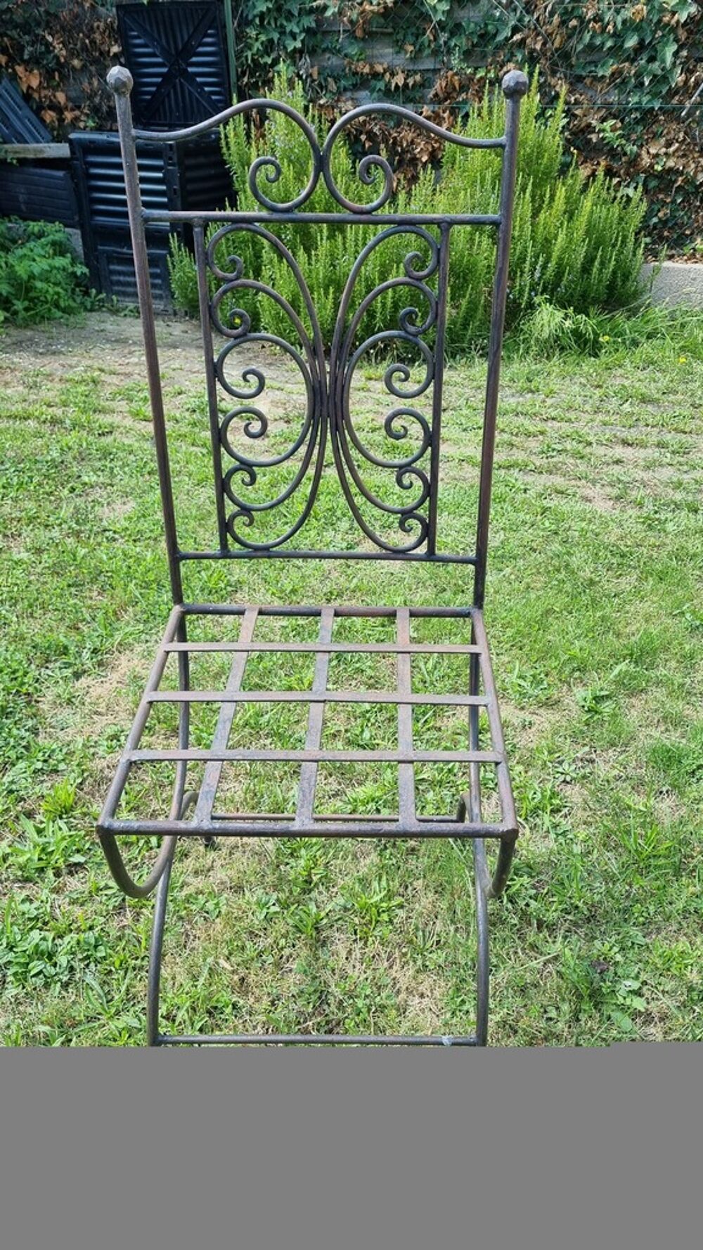 Chaises de Jardin en Fer &agrave; Motifs Spirales Meubles