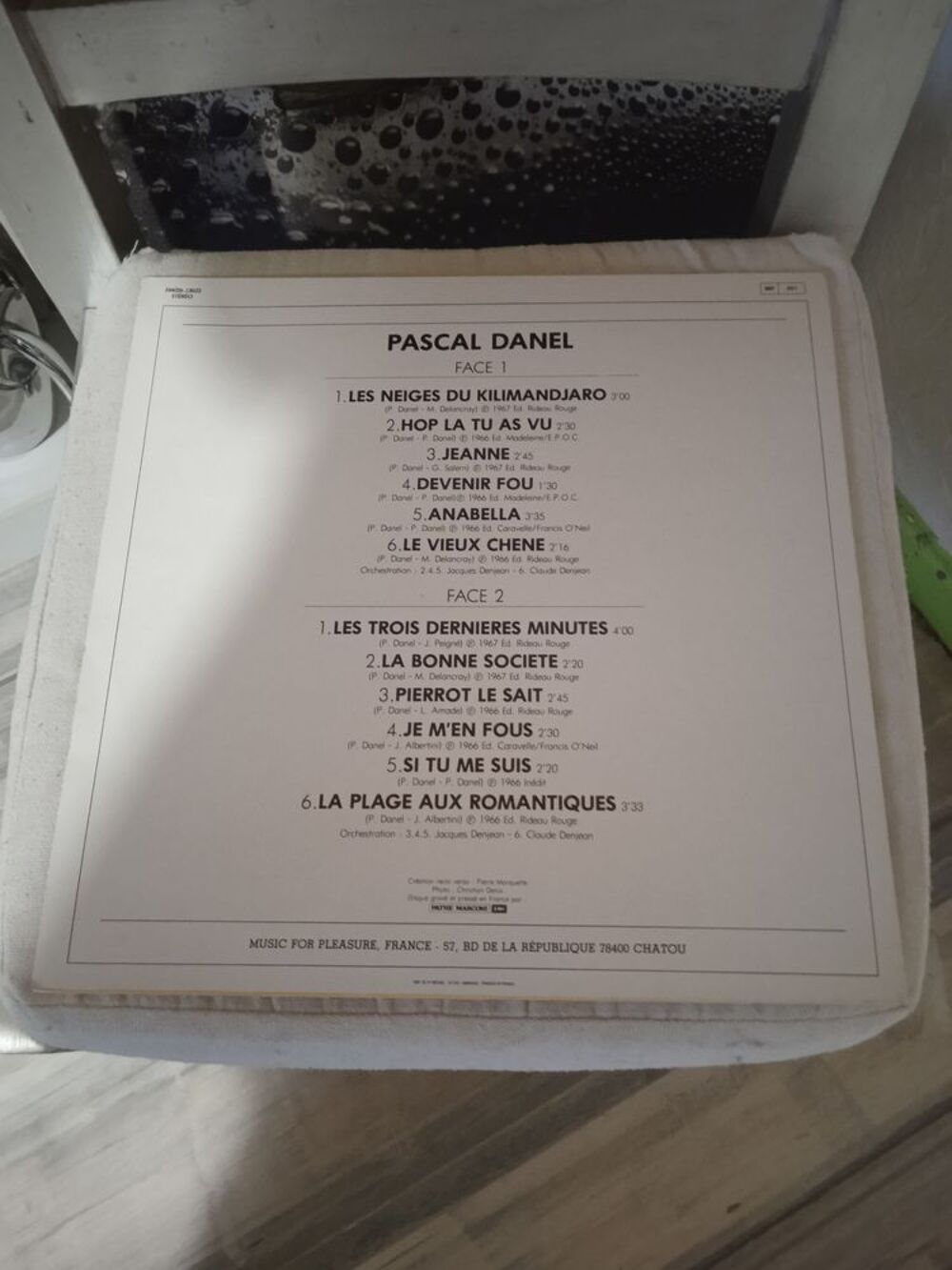 Vinyle Pascal Daner
Ses Grands Succ&egrave;s CD et vinyles