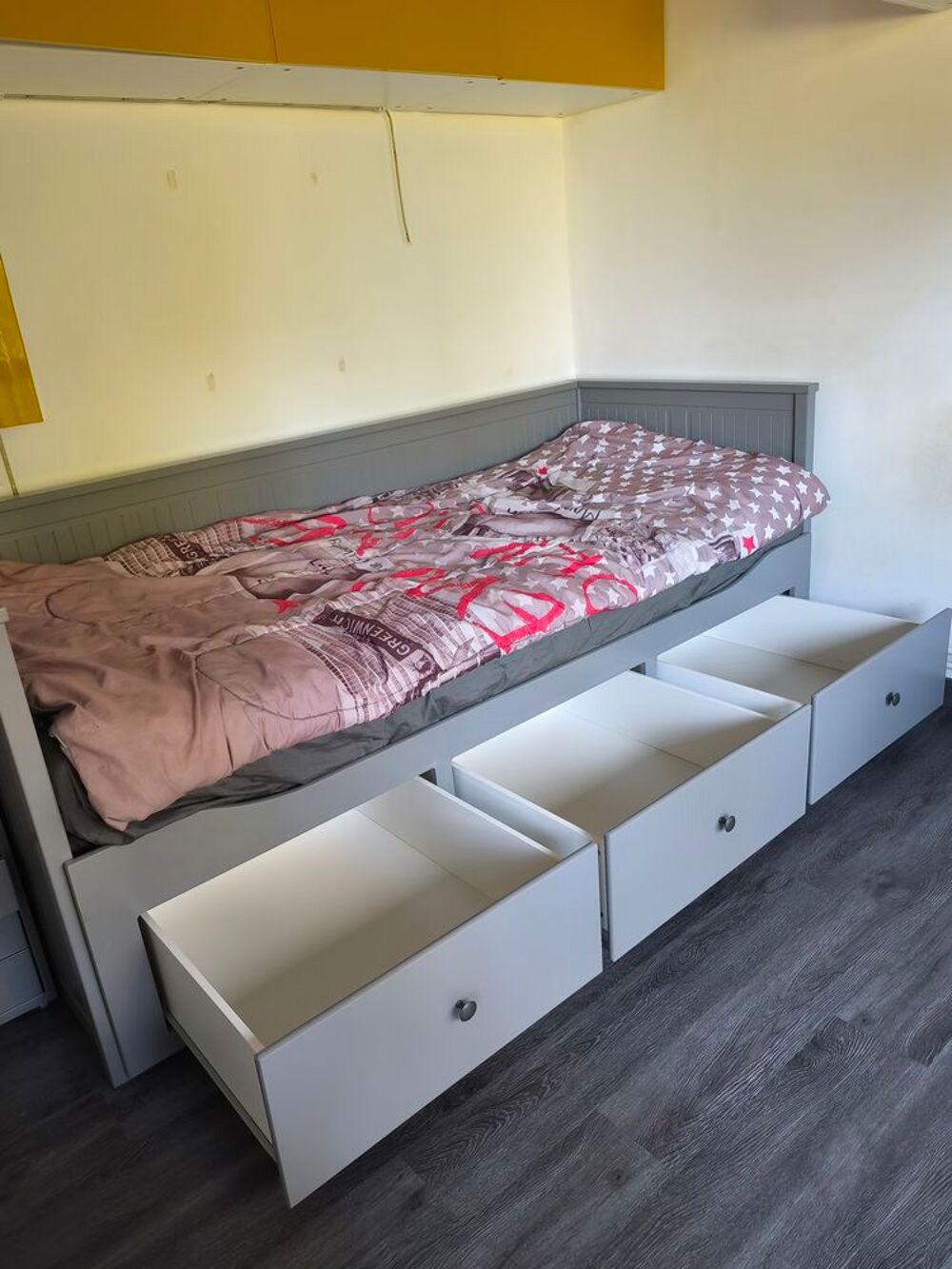 Lit banquette Hemnes 2 places (structure+2matelas ) Meubles