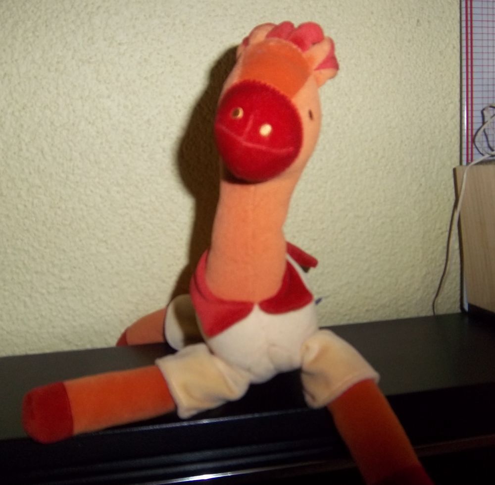 Doudou girafe Sucre d'ORGE ORANGE/JAUNE Jeux / jouets