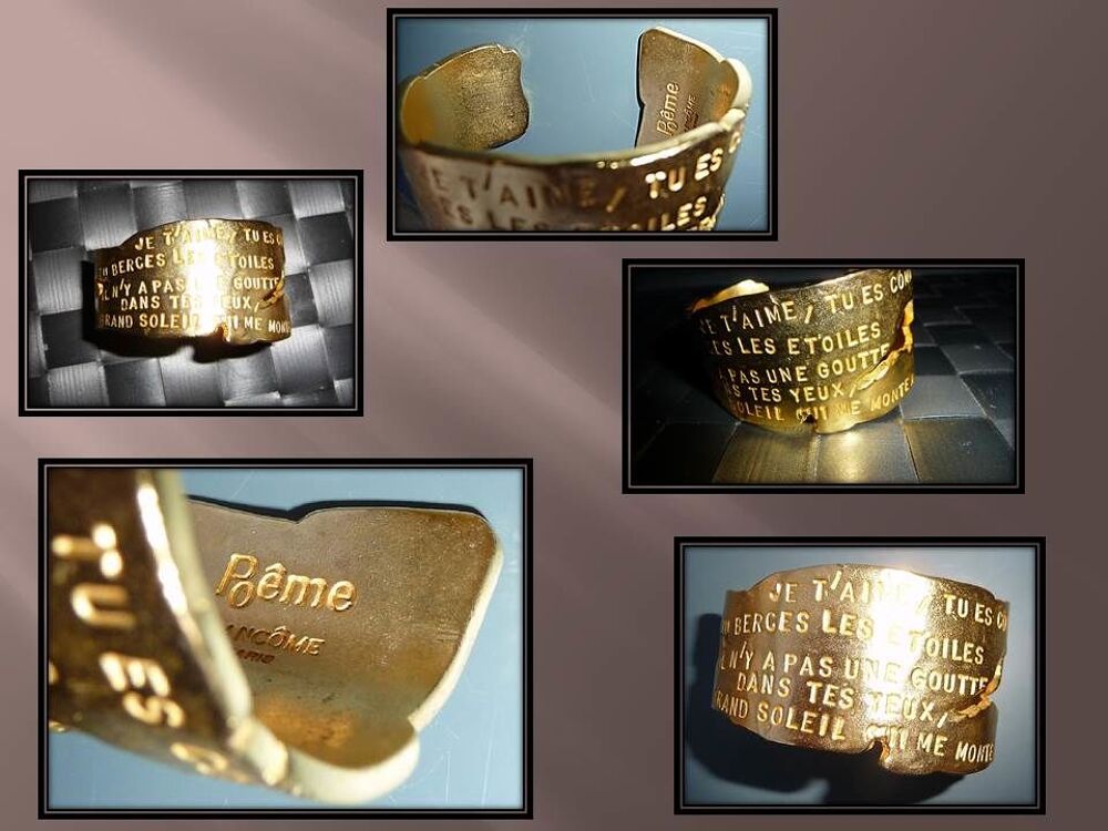 Bracelet Lanc&ocirc;me "Po&egrave;me" Bijoux et montres