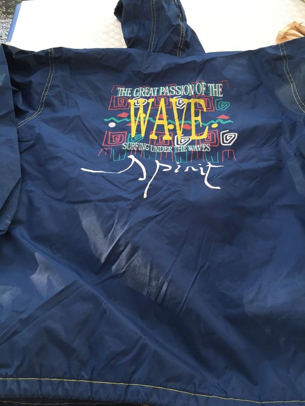 BLOUSON IMPERMEABLE BLEU 14/16 ANS DOUBLE Vêtements enfants