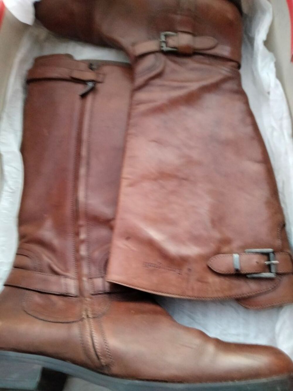 grandes bottes cuir Chaussures