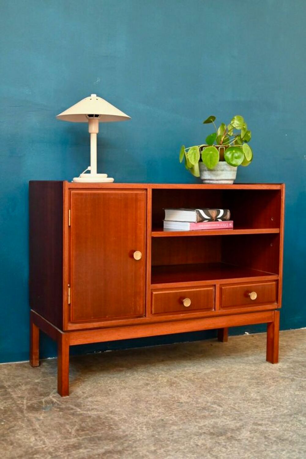 Commode enfilade meuble d'entr&eacute;e &agrave; niche buffet design 1960 Meubles