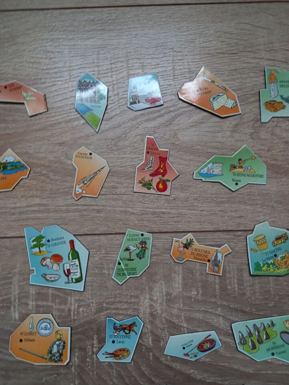 Lot magnet carte de France ann&eacute;e 1994 