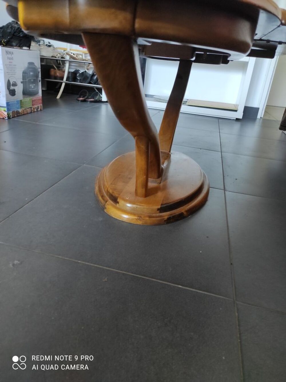 Table basse en bois ovale Meubles