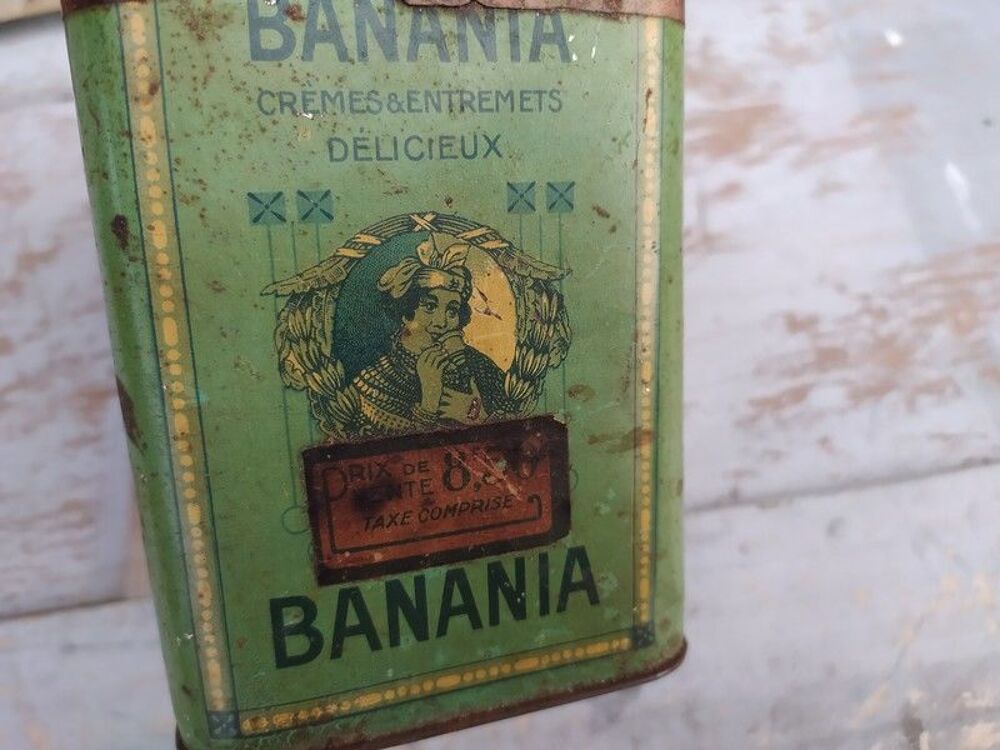 Rare Boite Banania L'Antillaise Cr&egrave;mes et Entremets 