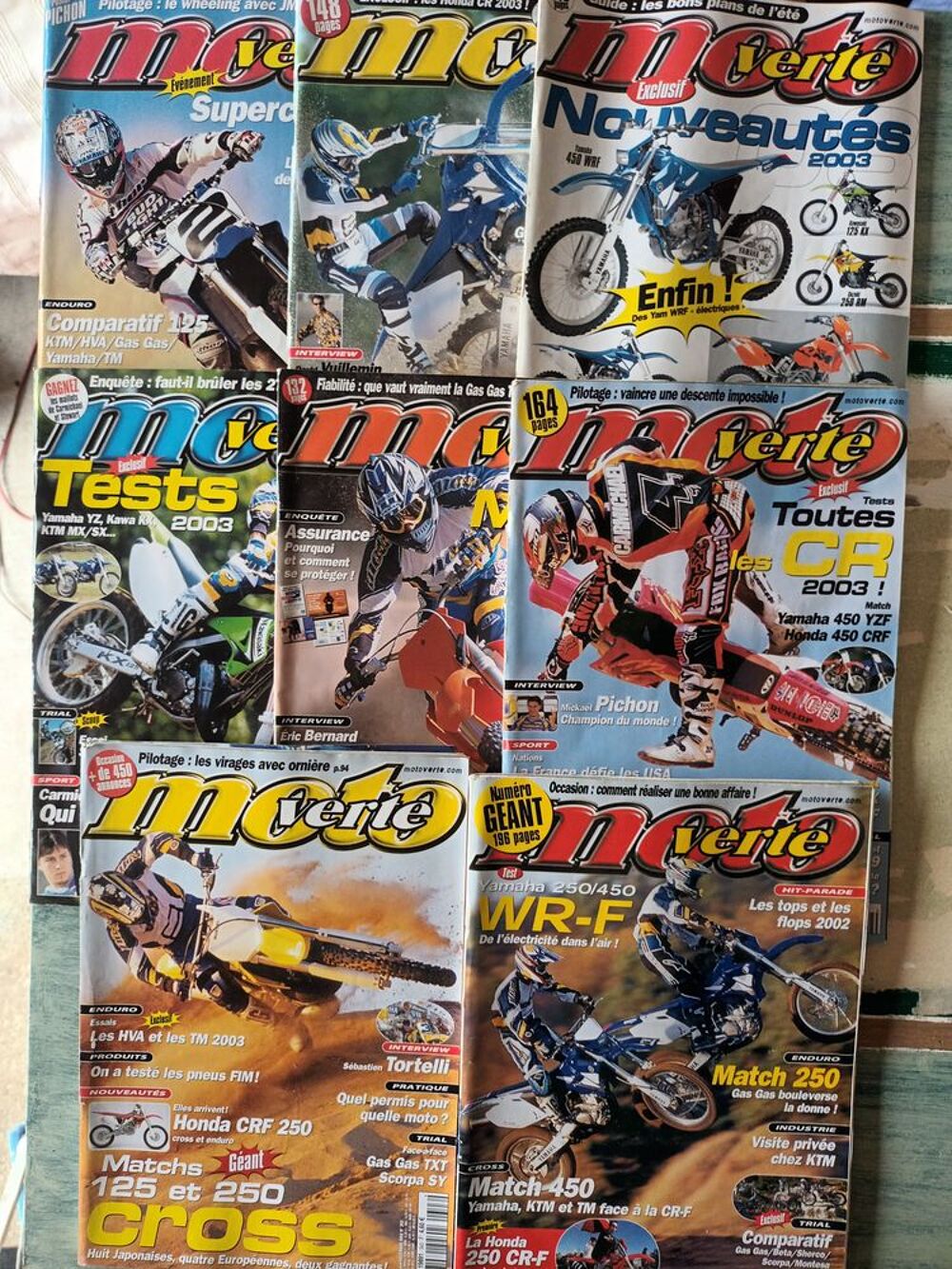 Magasines de motos tout terrain. Moto Verte. 
Livres et BD