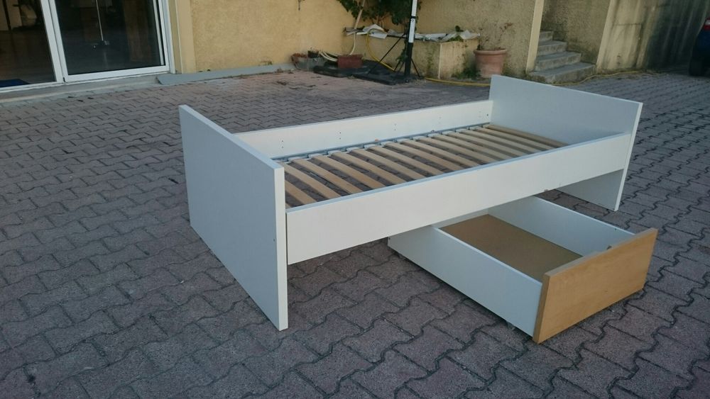 lit enfant blanc avec tiroirs Mobilier enfants
